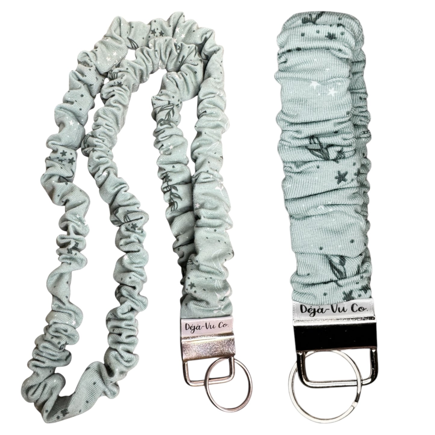 Scrunchie Lanyard With Matching Key Fob