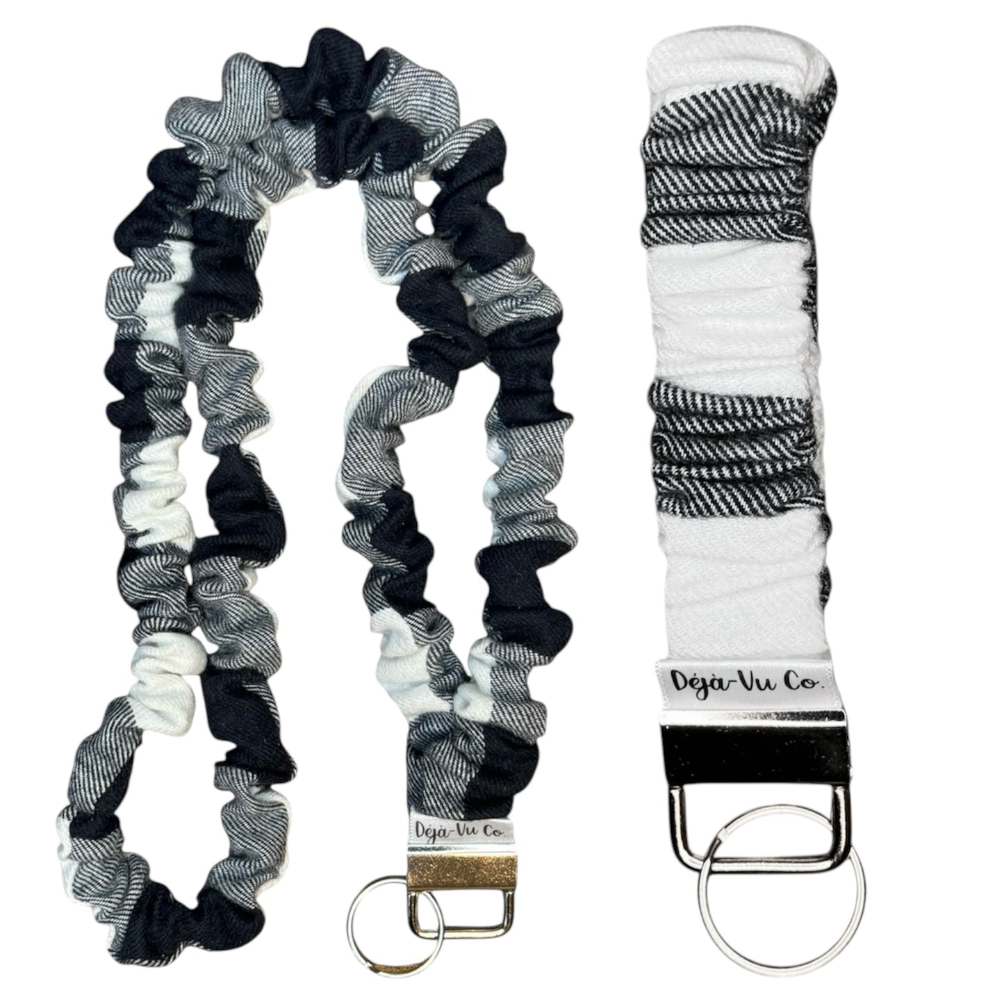 Scrunchie Lanyard With Matching Key Fob