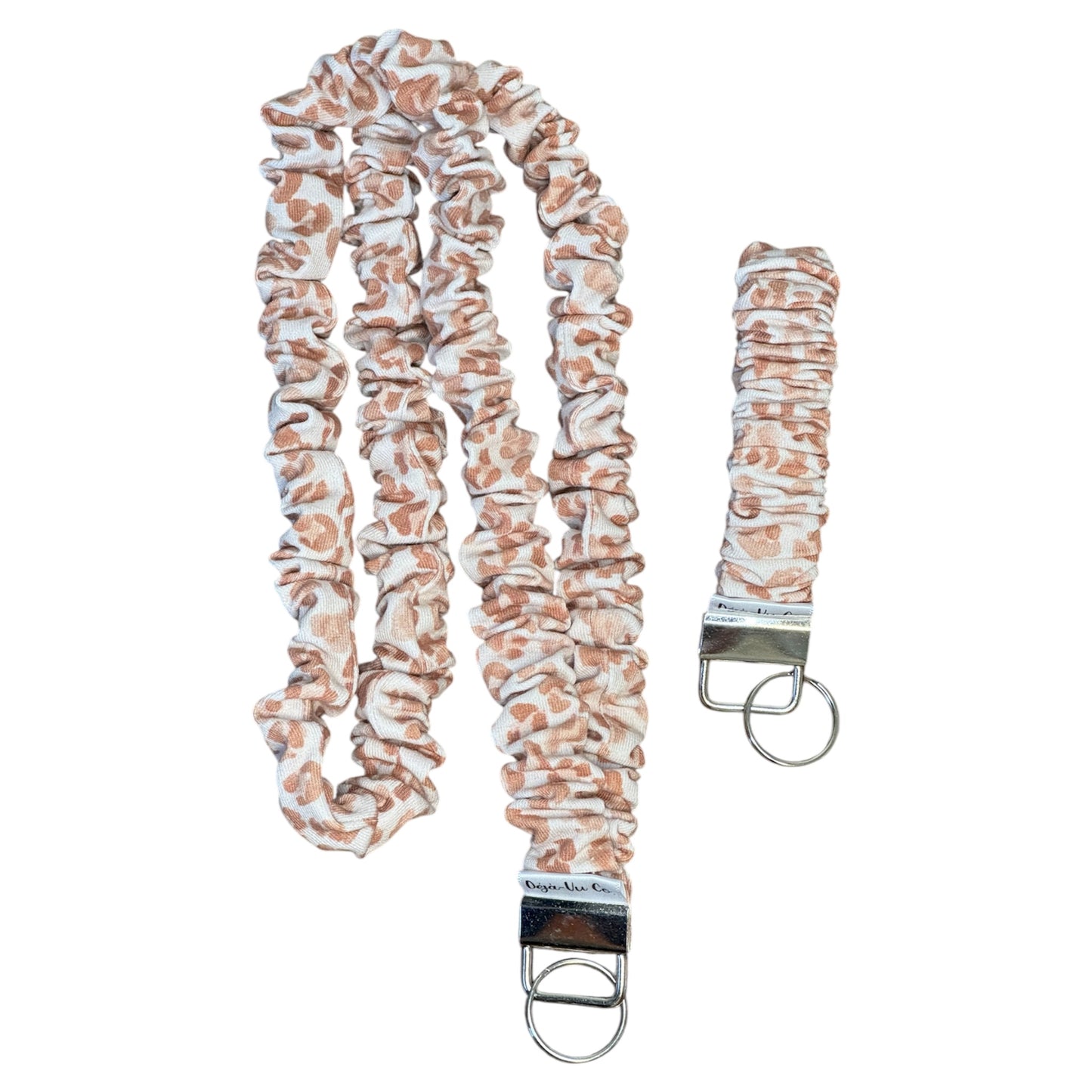 Scrunchie Lanyard With Matching Key Fob